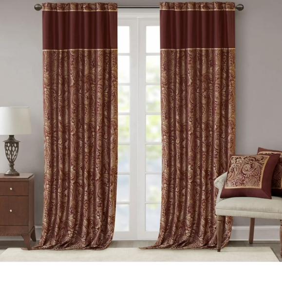Madison Park Accents Madison Park Whitman Curtain Panel Pair 5 X 80
